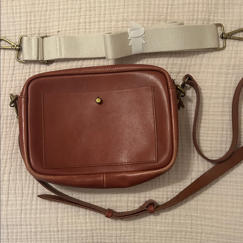 Madewell Tan Leather Crossbody Bag